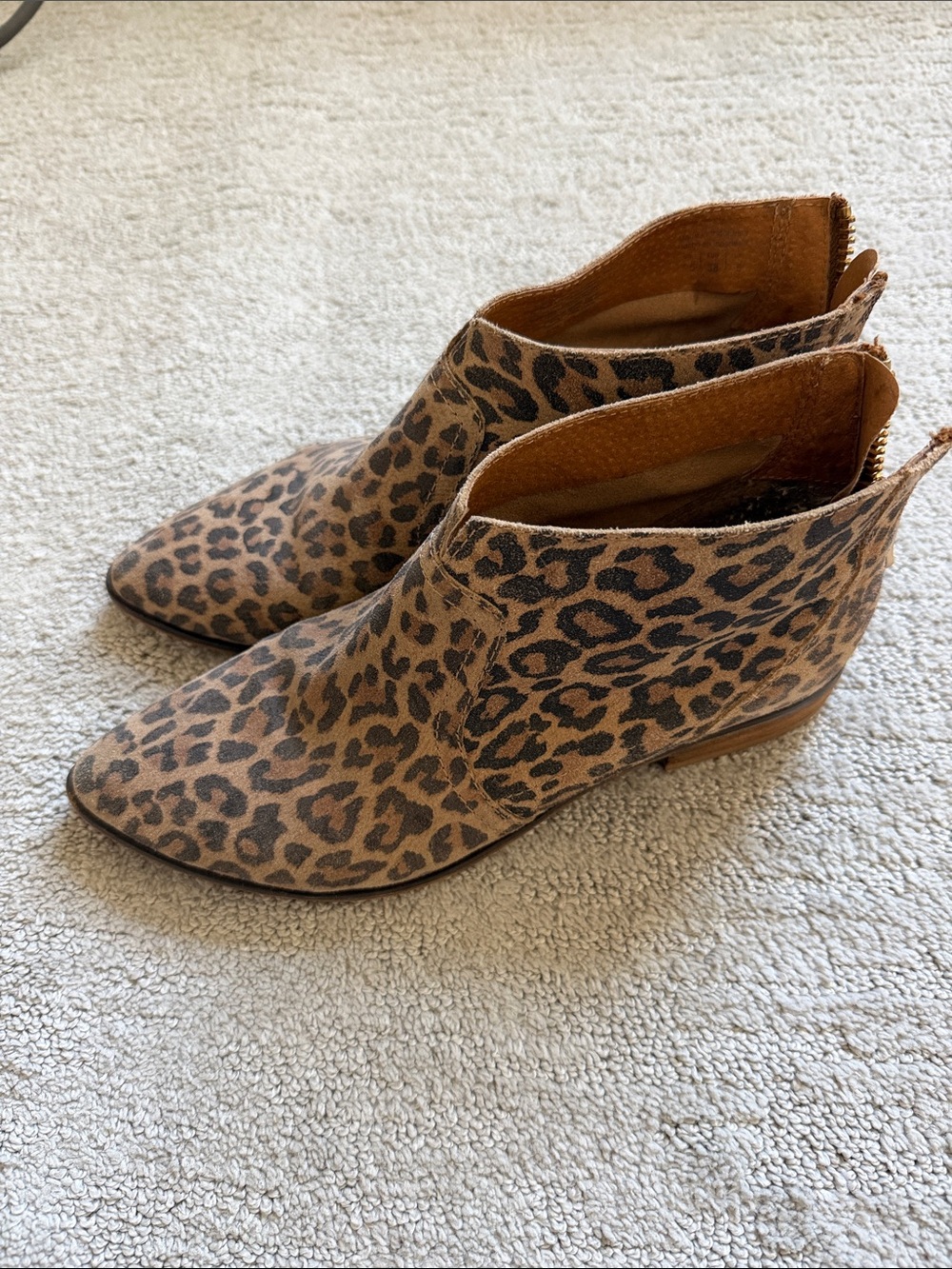 Aldo Leopard Print Ankle Booties - Tan & Black
